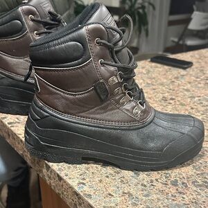 Fila Men's Black and Brown Snow Boots